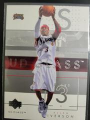 Allen Iverson #63 Basketball Cards 2003 Upper Deck Glass Prices