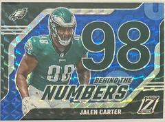 Jalen Carter [Blue] #10 Football Cards 2023 Panini Zenith Behind the Numbers Prices