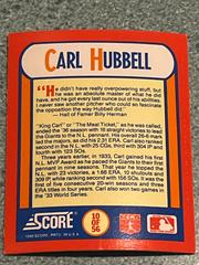 Carl Hubbell #10 of 56 Baseball Cards 1990 Score the MVP's Prices