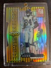 Randy Moss [Yellow Die Cut] Football Cards 1999 Panini Donruss Elite Primary Colors Prices