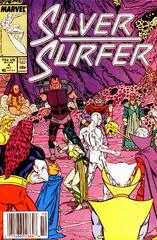 Silver Surfer [Newsstand] #4 (1987) Comic Books Silver Surfer Prices