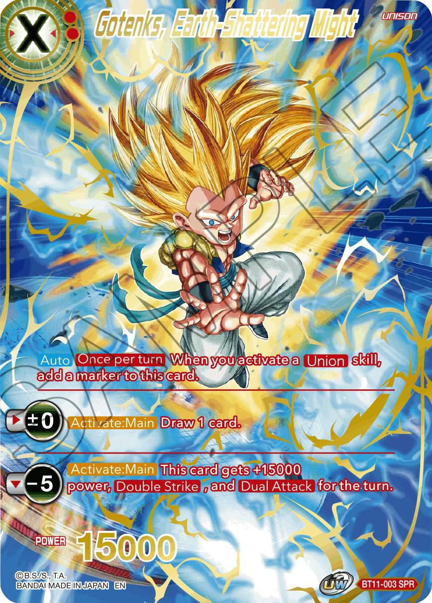 Gotenks, Earth-Shattering Might [SPR] BT11-003 Dragon Ball Super Vermilion Bloodline