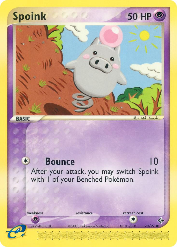 Spoink #73 Pokemon Dragon