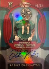 Parker Washington [Red] #RRCS-17 Football Cards 2023 Panini Certified Rookie Roll Call Signatures Prices