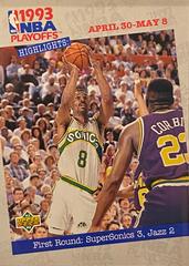 First Round: SuperSonics 3, Jazz 2 #185 Basketball Cards 1993 Upper Deck Prices
