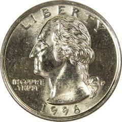 1996 P Coins Washington Quarter Prices