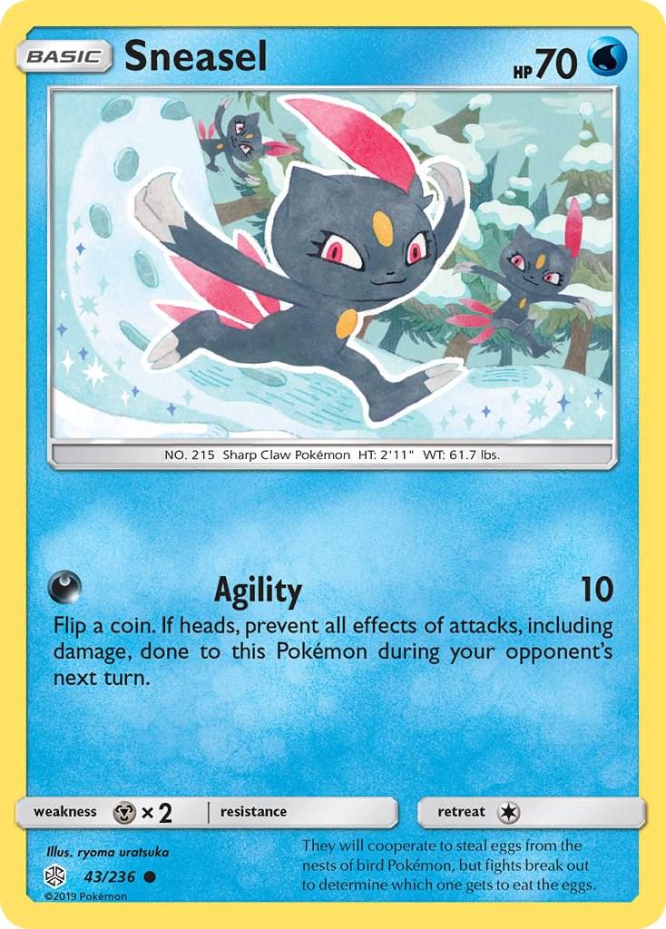 Sneasel #43 Pokemon Cosmic Eclipse