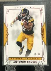 Antonio Brown [Jersey Number Red] #13 Football Cards 2017 Panini National Treasures Prices