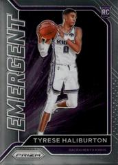 Tyrese Haliburton Basketball Cards 2020 Panini Prizm Emergent Prices