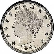 1891 [PROOF] Coins Liberty Head Nickel Prices