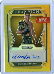 Brandon Moreno [Gold] #CS-BM Ufc Cards 2022 Panini Prizm UFC Champion Signatures Prices