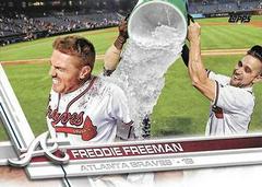 #244 - Freddie Freeman SSP, VAR Gatorade bath #244 Baseball Cards 2017 Topps Prices