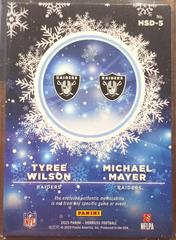 Reverse | Michael Mayer , Tyree Wilson Football Cards 2023 Panini Donruss Rookie Holiday Sweater Dual