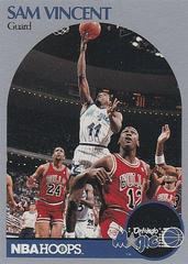 Sam Vincent [Shows Michael Jordan] #223 Basketball Cards 1990 Hoops Prices