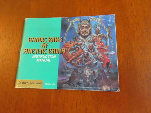 Bandit Kings Of Ancient China Manual Only Nes