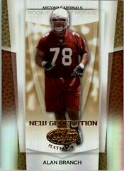 Alan Branch [Mirror Gold] #154 Football Cards 2007 Leaf Certified Materials Prices