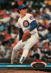 Greg Maddux #126 Baseball Cards 1991 Stadium Club Prices