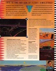 Back Cover | JetFighter II: Advanced Tactical Fighter PC Games