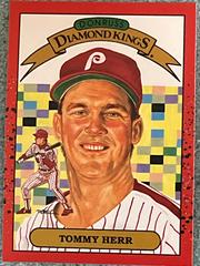 Tommy Herr #21 Baseball Cards 1990 Panini Donruss Diamond Kings Prices