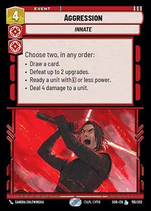 Aggression [Foil] #155 Star Wars Unlimited: Spark of Rebellion