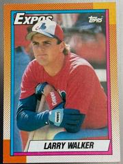 Larry Walker #757 Baseball Cards 1990 Topps Prices