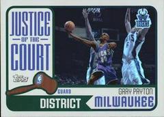 Gary Peyton Basketball Cards 2003 Topps Justice of the Court Prices