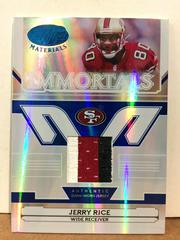 Jerry Rice [Mirror Blue Material] #233 Football Cards 2006 Leaf Certified Materials Prices