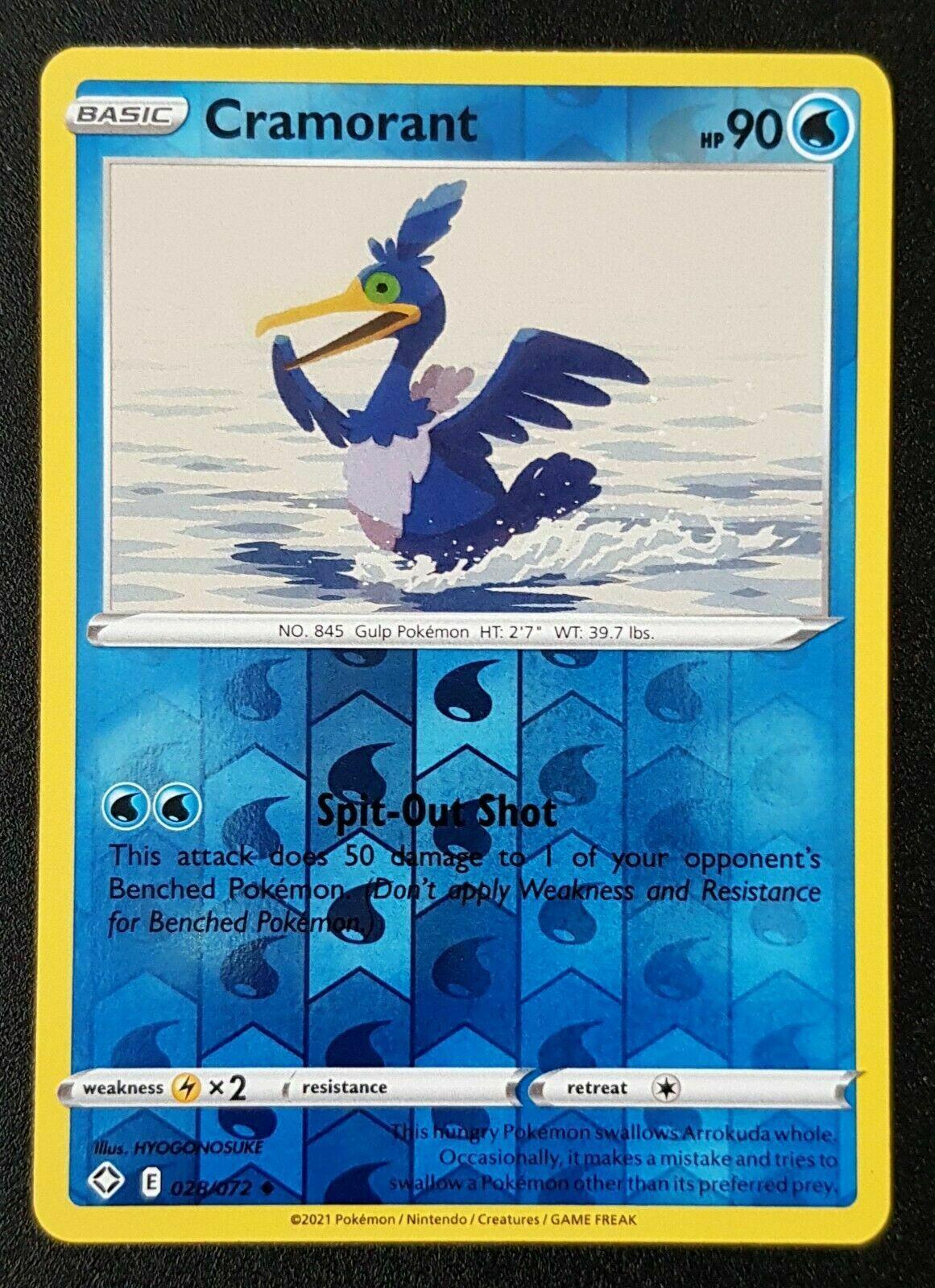 Cramorant [Reverse Holo] #28 Pokemon Shining Fates