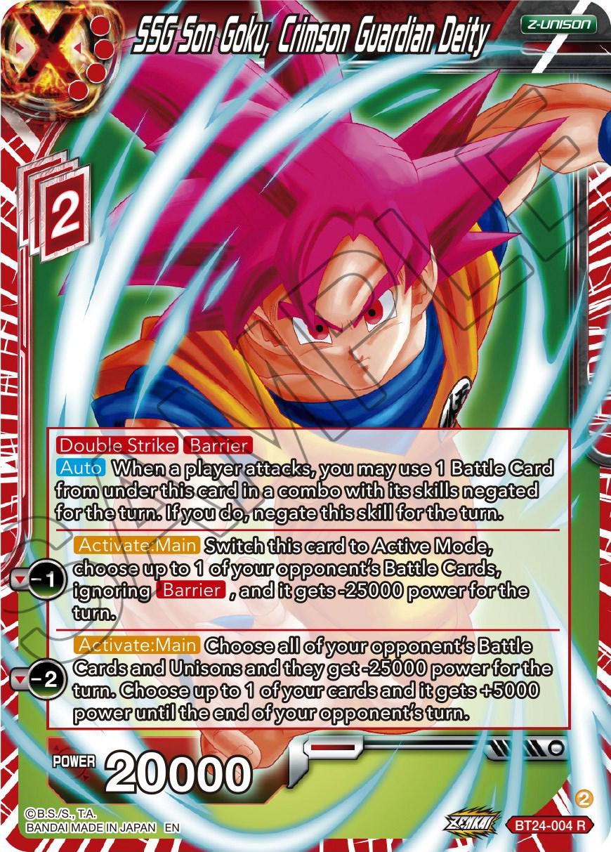 SSG Son Goku, Crimson Guardian Deity [Foil] BT24-004 Dragon Ball Super Beyond Generations