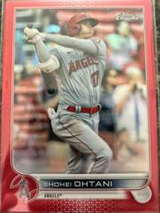 Shohei Ohtani [Red] Baseball Cards 2022 Topps Chrome Prices