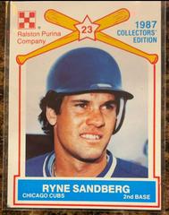 Ryne Sandberg #15 Baseball Cards 1987 Ralston Purina Prices