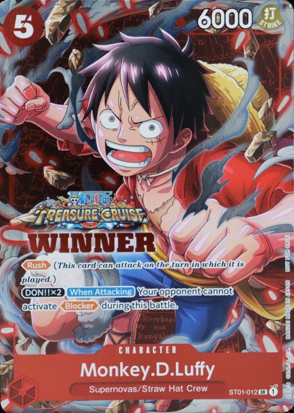 Monkey.D.Luffy [Winner] ST01-012 One Piece Starter Deck 1: Straw Hat Crew