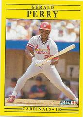 Gerald Perry Baseball Cards 1991 Fleer Update Prices
