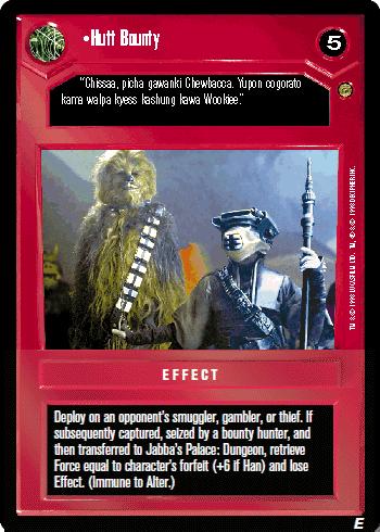 Hutt Bounty [Limited] Star Wars CCG Jabba's Palace