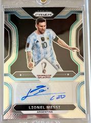 Lionel Messi #S-LM Soccer Cards 2022 Panini Prizm World Cup Signatures Prices