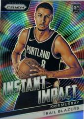 Kris Murray [Silver] #12 Basketball Cards 2023 Panini Prizm Instant Impact Prices