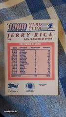 Back  | Jerry Rice Football Cards 1991 Topps 1000 Yard Club