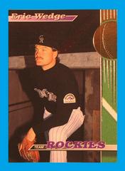 Eric Wedge #22 Baseball Cards 1993 Stadium Club Rockies Prices
