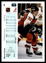 Back | Murray Craven Hockey Cards 1990 Upper Deck