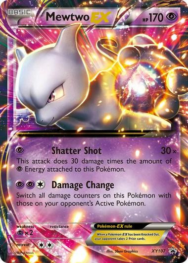 Mewtwo EX #XY107 Cover Art