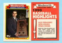 Alex Fernandez Baseball Cards 1990 Woolworth Prices