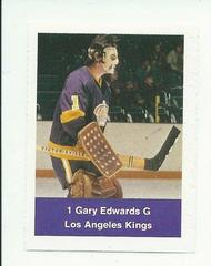 Gary Edwards Hockey Cards 1974 NHL Action Stamps Prices