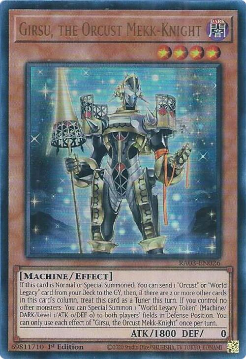 Girsu, the Orcust Mekk-Knight [Super Rare] RA03-EN026 YuGiOh Quarter Century Bonanza