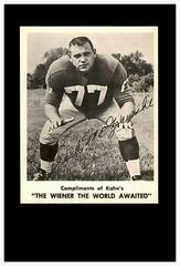Dick Modzelewski Football Cards 1963 Kahn's Wieners Prices