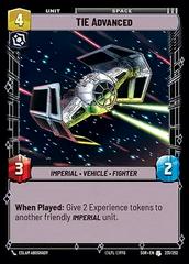 TIE Advanced [Foil Hyperspace] #231 Star Wars Unlimited: Spark of Rebellion Prices