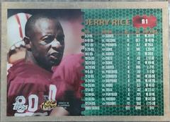 Jerry Rice | Jerry Rice [Refractor] Football Cards 1996 Topps Chrome