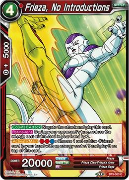 Frieza, No Introductions BT9-003 Dragon Ball Super Universal Onslaught