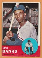 Ernie Banks Baseball Cards 1963 Topps Prices