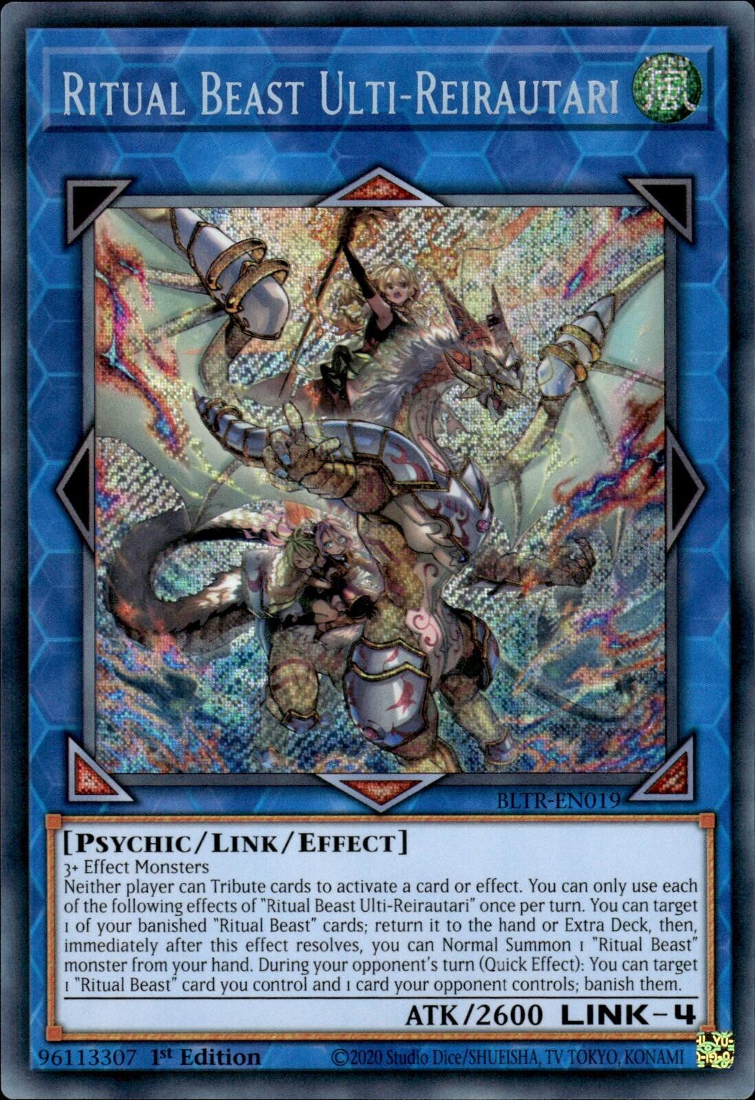 Ritual Beast Ulti-Reirautari BLTR-EN019 YuGiOh Battles of Legend: Terminal Revenge