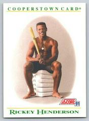 Rickey Henderson #B4 Baseball Cards 1991 Score Cooperstown Prices
